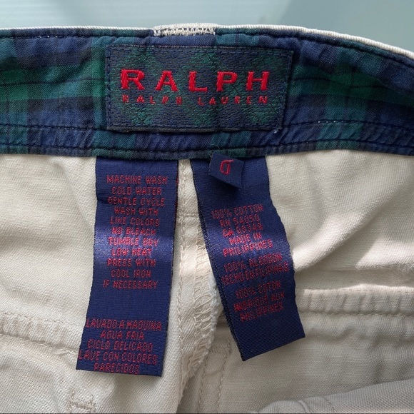 Vtg RALPH Ralph Lauren Chino Khaki Wide Leg Pants - Picture 5 of 6